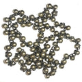 Vintage Long Silver Tone Ball Bead Chain Necklace – Multi Strand Sautoir Style Statement Necklace