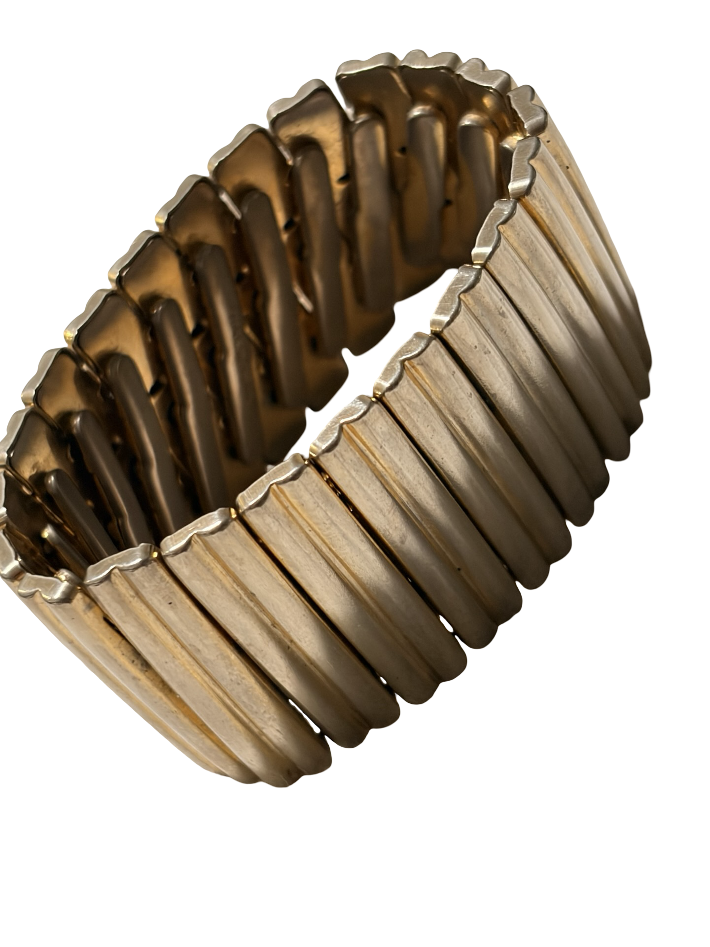 Vintage Made in Japan Gold Tone Stretch Expansion Bracelet